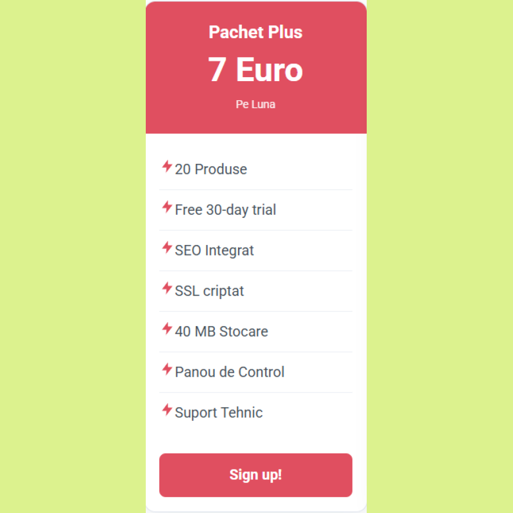 Pachet Plus