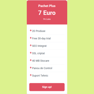 Pachet Plus